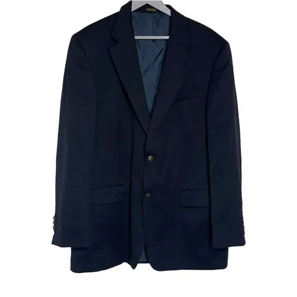 Stafford‎ 42L blue wool lined blazer - Picture 1 of 6